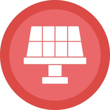 Rozet tarzında güneş enerjisi simgesi