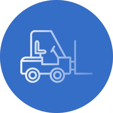 vector illustration of Forklift icon 