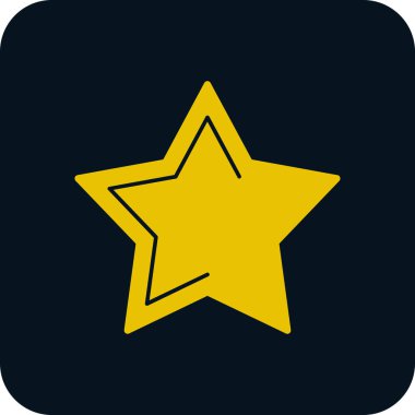 yıldız simgesi vektör illüstrasyonu 