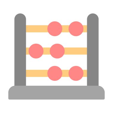 abacus web simgesi vektör illüstrasyonu