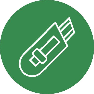 Cutter ağ simgesi vektör illüstrasyonu