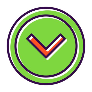 işaret simgesini işaretle, vektör illüstrasyonu 