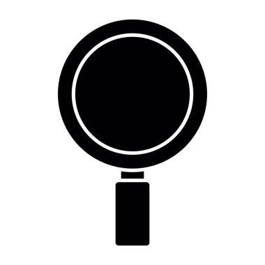 Büyütme cam simgesi vektör illüstrasyonu 