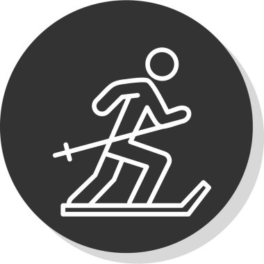 Kayak simgesi, vektör basit illüstrasyon