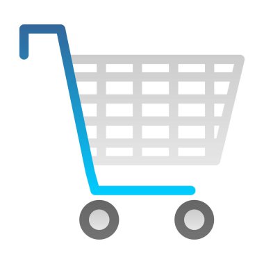 Alışveriş arabası ikonu. vektör illüstrasyonu                     