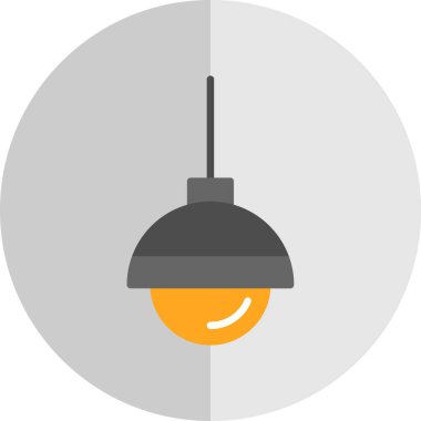 bulb flat icon vector illustration