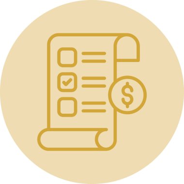 Dolar simgesi vektör illüstrasyonu