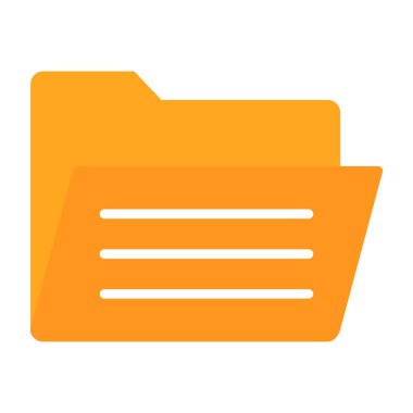 Dosya. Web simgesi basit illüstrasyon 