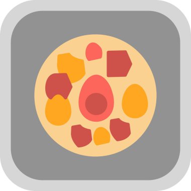 pizza. Web simgesi basit illüstrasyon