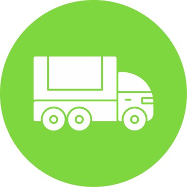 Kamyon. Web simgesi basit illüstrasyon 