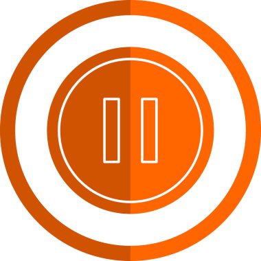 pause button. web simple illustration