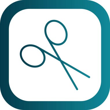 İzole edilmiş arkaplanda makas simgesi