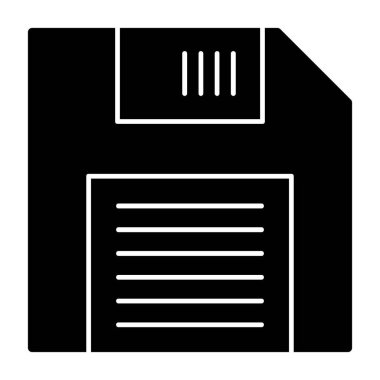 Disket disk grafik web simgesi basit illüstrasyon 