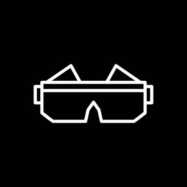 Gözlük. Web simgesi basit illüstrasyon 