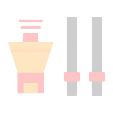 Makyaj fırça vektör çizim