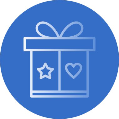 Hediye kutusu simgesi. vektör çizimi tasarımı 