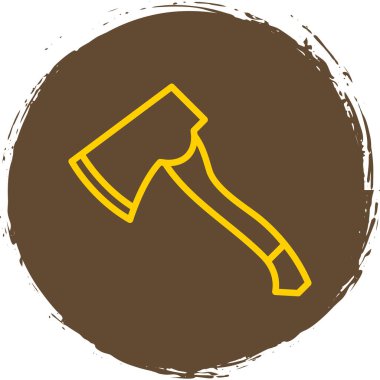 Balta simgesi, çizgi film tarzı. vektör illüstrasyonu                 