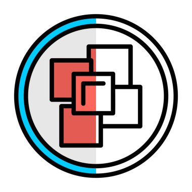 İş ve finans simgesinin vektör illüstrasyonu