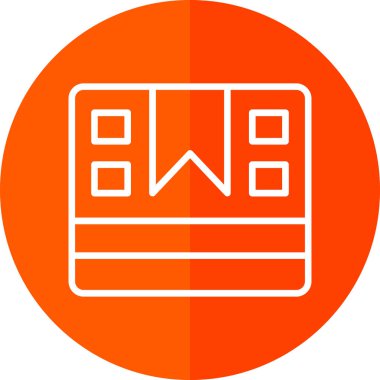 Paket kutusu simgesi, vektör illüstrasyonu 