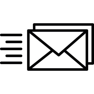 E- posta sembolü vektör illüstrasyon tasarımı içeren zarf