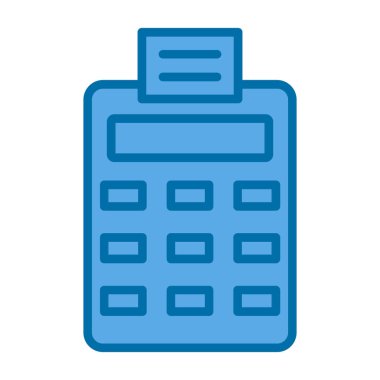 Hesap makinesi beyaz arkaplanda izole edildi