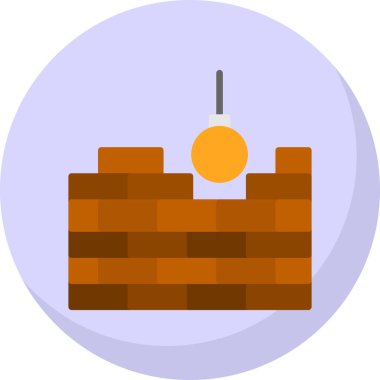 Bina. Web simgesi basit illüstrasyon