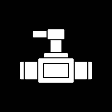 video kamera glyph düz vektör simgesi