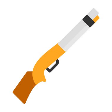 av tüfeği ikonu vektör illüstrasyonu