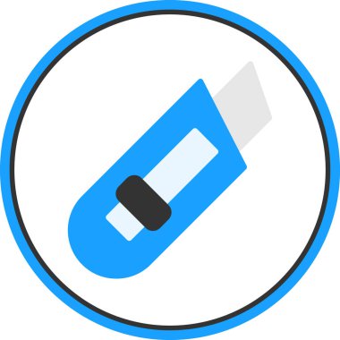 Kağıt kesicisi ağ simgesi basit tasarım 