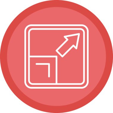 Modern simgenin vektör illüstrasyonu