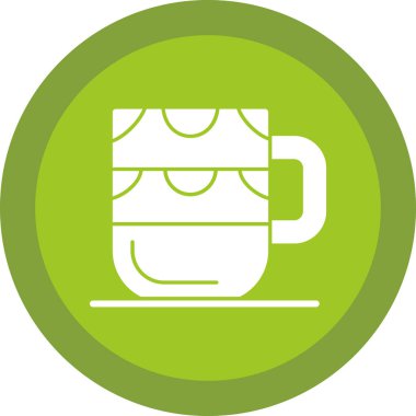 Bardak web simgesi basit illüstrasyon 