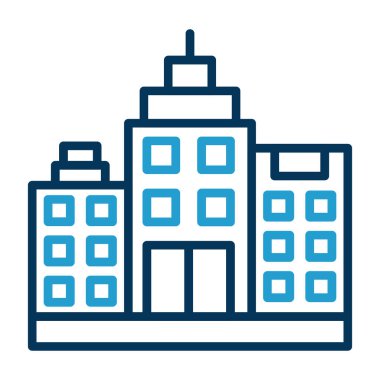 modern yapı web simgesi, vektör illüstrasyonu