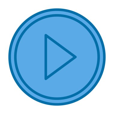 Oynatma düğmesi vektör çizimi