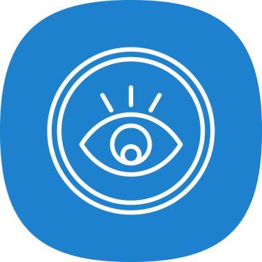 Göz. Web simgesi basit illüstrasyon 