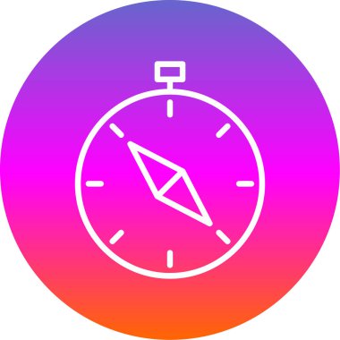 vector illustration of Compass modern icon            