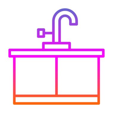 Kitchen sink icon.web simple illustration