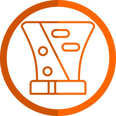 Modern simgenin vektör illüstrasyonu