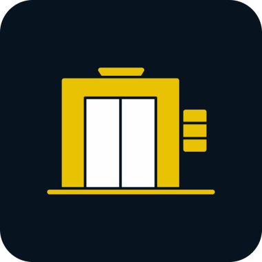 Modern b 'nin vektör illüstrasyonu fabrikanın ikonundan yoksun