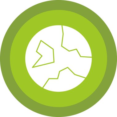 Toprak. Web simgesi basit illüstrasyon 