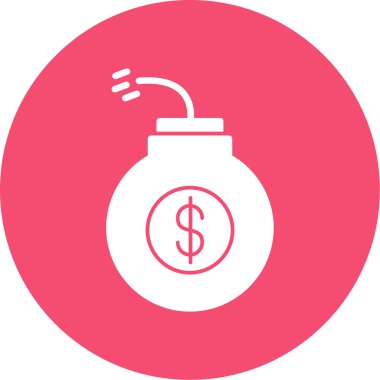 Para için. Web simgesi basit illüstrasyon