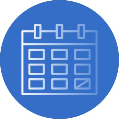 basit takvim simgesini, vektör çizim