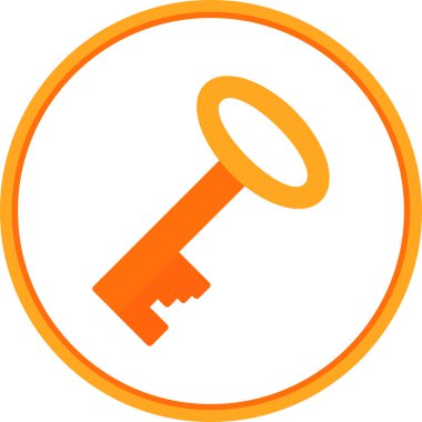 Anahtar. Web simgesi basit illüstrasyon
