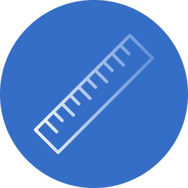 ruler icon, vector illustration simple design