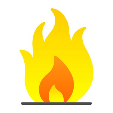 Yangın. Web simgesi basit illüstrasyon