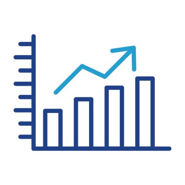 iş grafiği simgesi, vektör illüstrasyonu basit tasarım