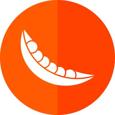 Ay vektör simgesi. Stil düz simge sembolüdür. yuvarlak açılar, beyaz arkaplan.