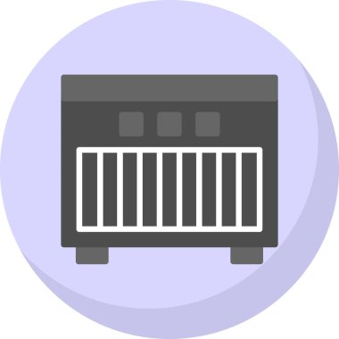 Isıtıcı. Web simgesi basit illüstrasyon