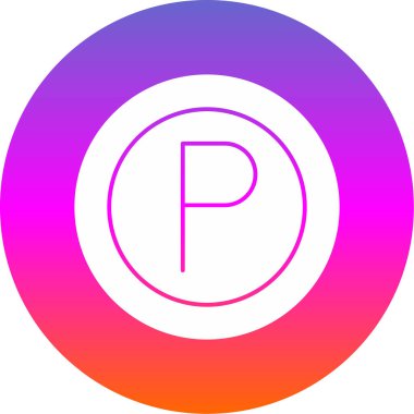 araba park simgesi vektör illüstrasyon                  