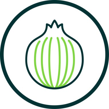 Soğan. Web simgesi basit tasarım