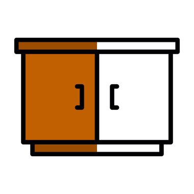 Tahta kutu ikonu. Beyaz arkaplanda izole edilmiş web tasarımı için ahşap kutu vektör simgesi